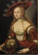 unknow artist Salome mit dem Haupt Johannes des Taufers Spain oil painting artist